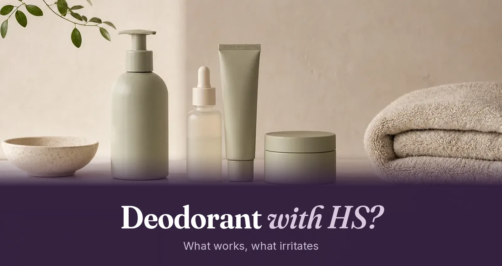 Gentle skincare basics and a soft towel on a clean shelf